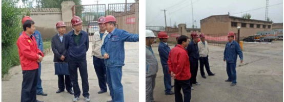 省國(guó)資委劉偉煒處長(zhǎng)一行到民爆倉庫檢查指導(dǎo)安全工作